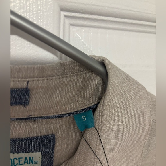 Linen grey short sleeve shirt - Picture 4 of 8